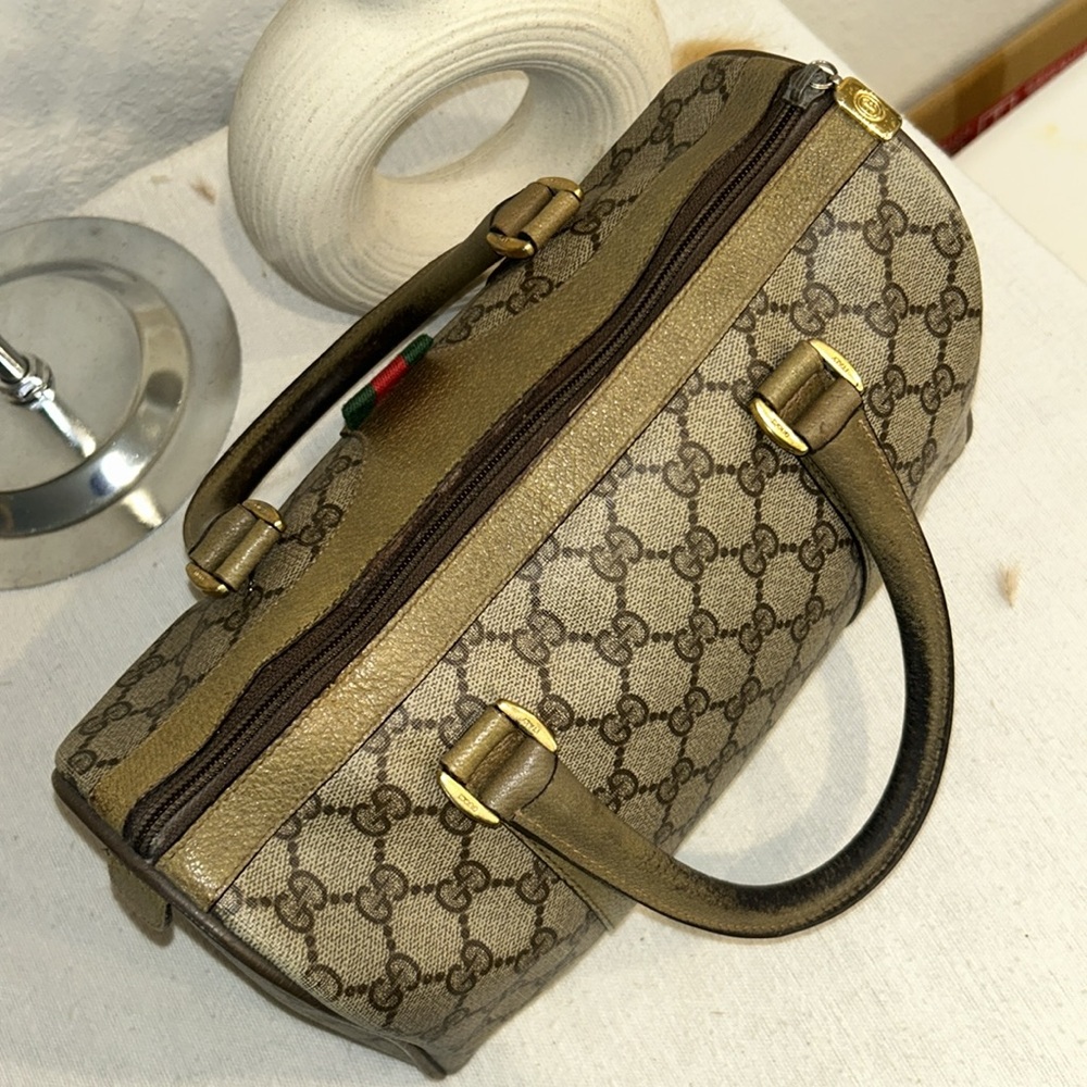Gucci Canvas Boston Hand Bag - Picture 7 of 16